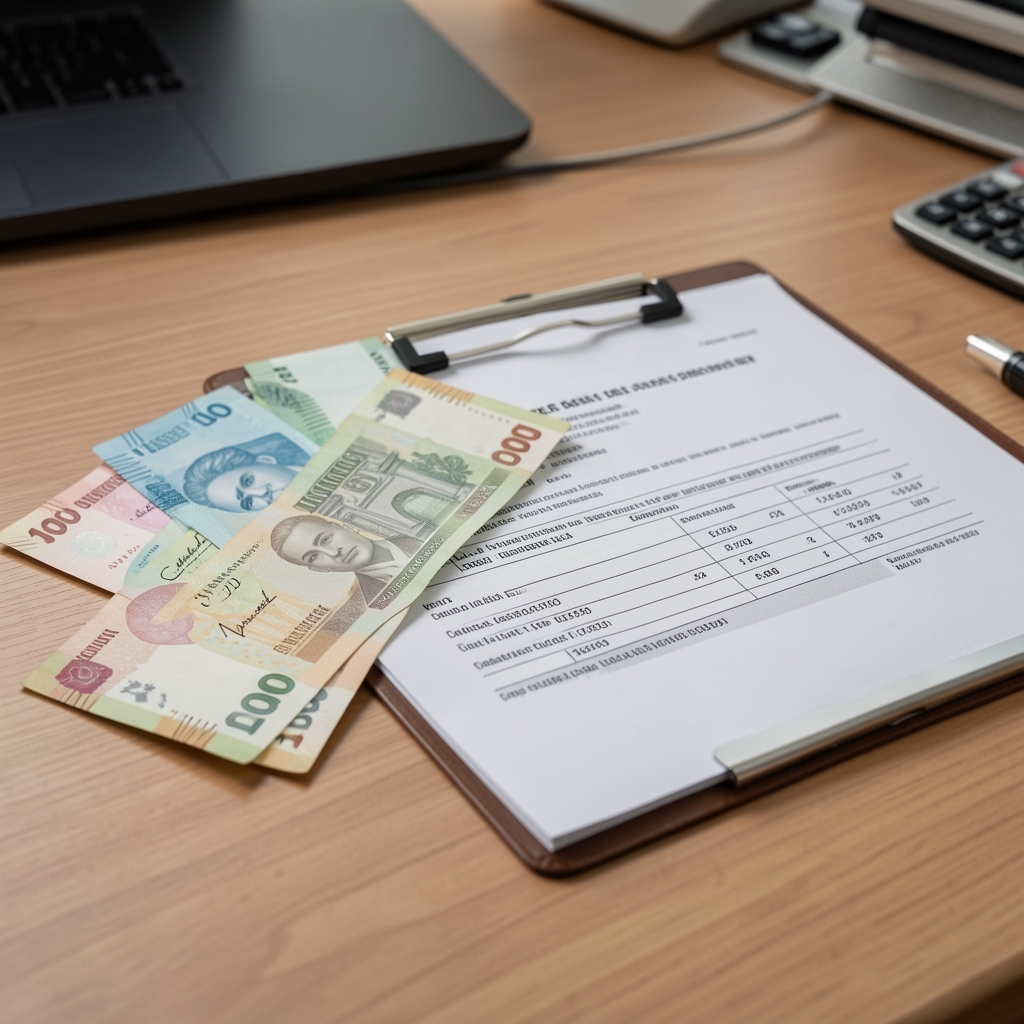 Türk lirası banknotları ve kredi belgesi masada, bankacılık sektörü kredi büyümesi analizi için sembolik görsel
